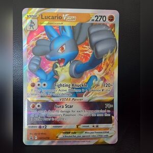 Lucario VSTAR Pokémon Jumbo Trading Card
